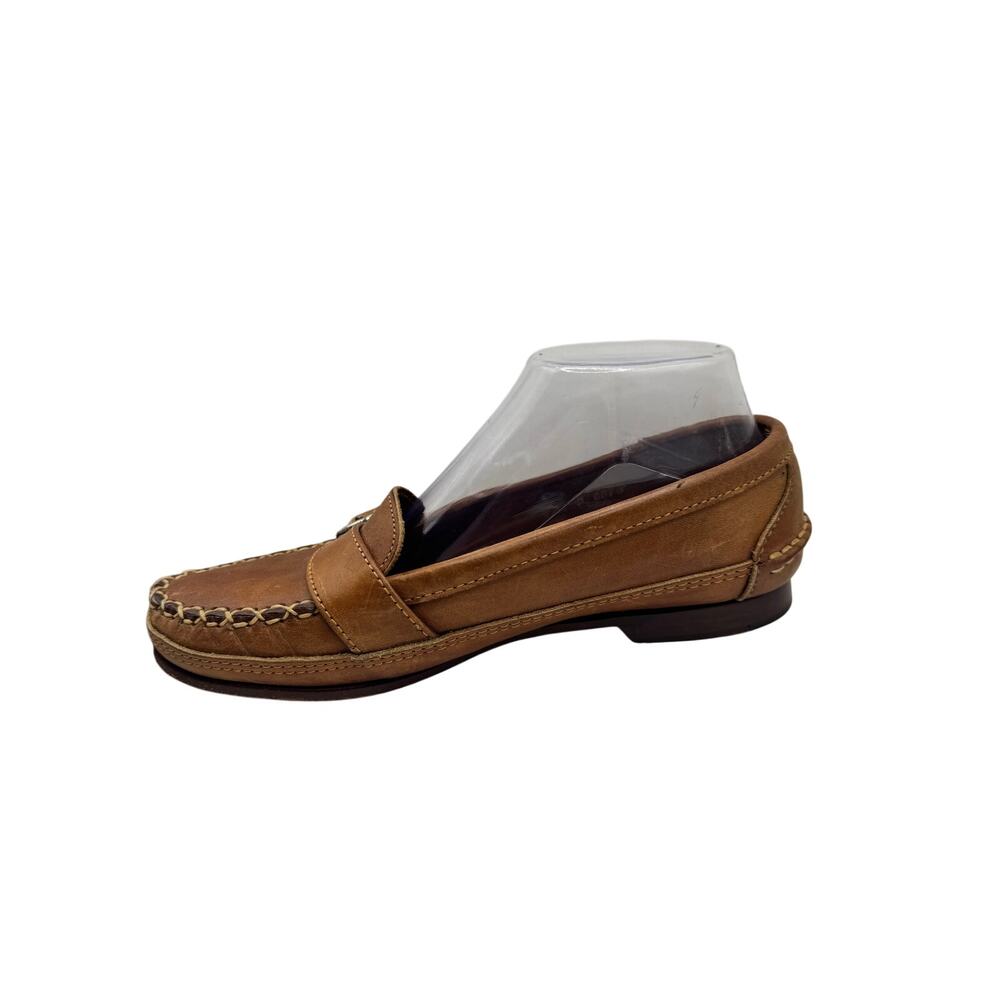 Vintage Ralph Lauren Country 1970s Leather Loafers Size 7.5 - Picture 4 of 8